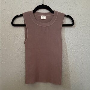 Abercrombie & Fitch Ribbed Tank Top - Mauve